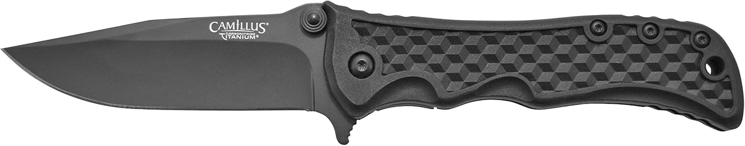 Camillus Shatter, 8-Inch Folding Knife, Black