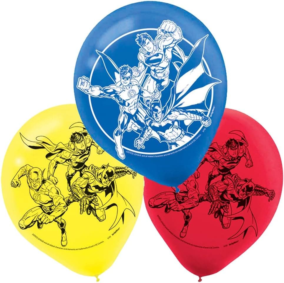 Justice League Blowouts 8 count Birthday Party Supplies