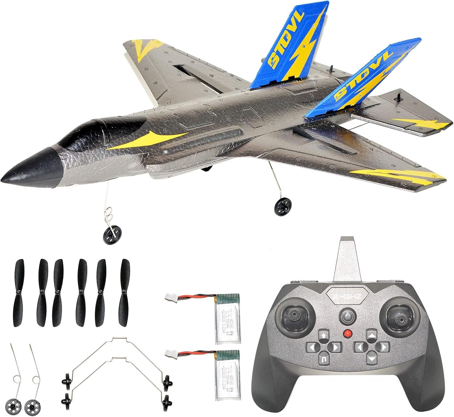 OTXKOO RC Plane Remote Comtrol Airplane Remote Control Airplane,2.4Ghz 4 Channels RC Plane, Remote Control Airplane Ready to Fly, RC F35 Jet for Advanced Adult Player
