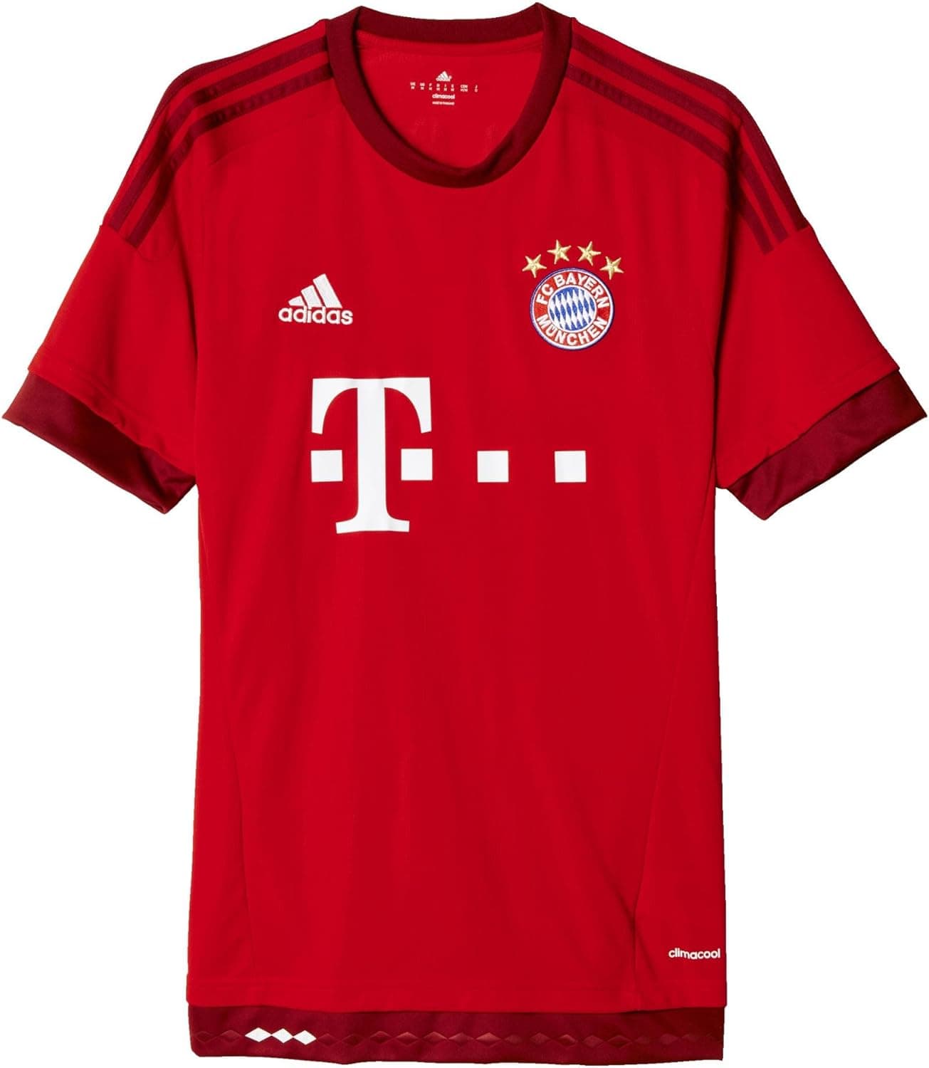 FC Bayern Munich Home Adult Soccer Jersey (Red)