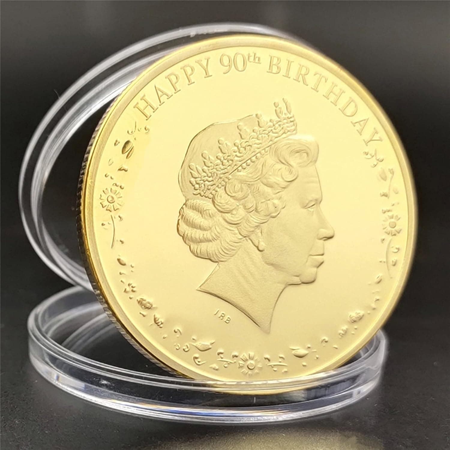 UK Queen Elizabeth II Happy 90th Birthday Anniversaire Commemorative Coins Remember Canada 2016 Coin (Gold)