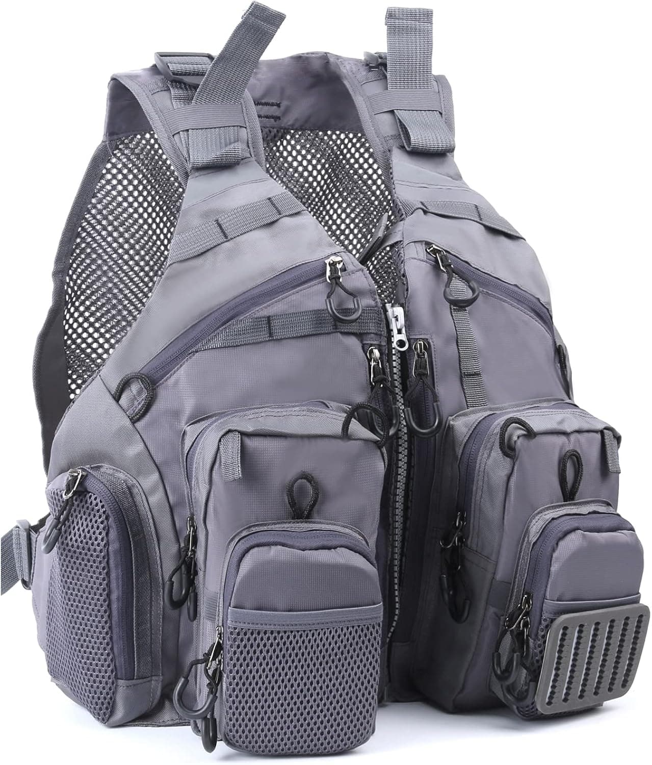 M MAXIMUMCATCH Maxcatch Fly Fishing Vest Pack Adjustable Size Breathable Mesh for Men and Women with Pockets