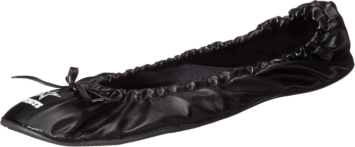 FOCO NFL Womens Exclusive Team Logo Flats with Clutch