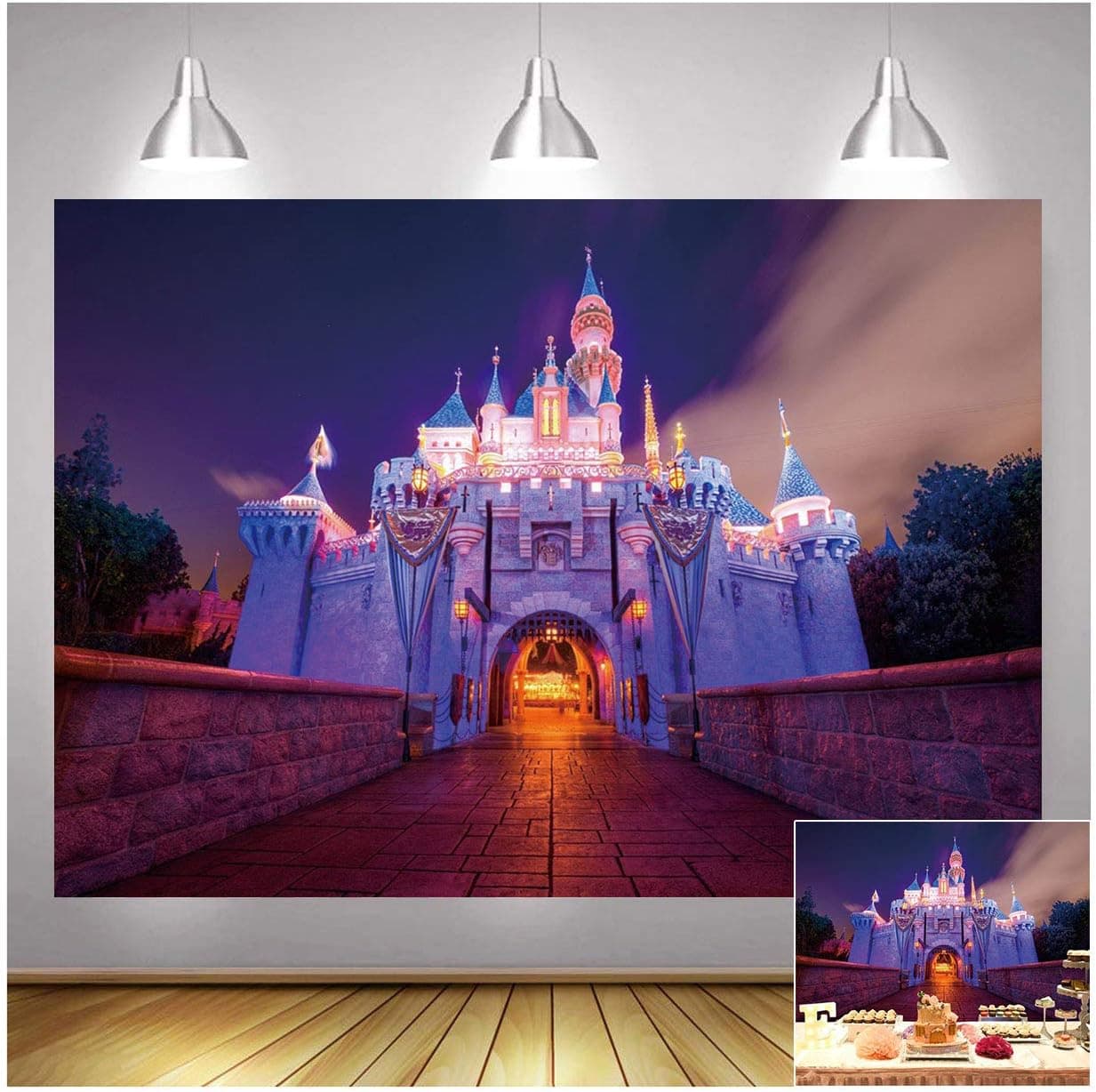Fairy Tale Fantasy Castle Theme Party for Kids Birthday Photo Background 7x5ft Cartoon Playground Boys or Girl Birthday Photography Backdrops Studio Photo Booth Shooting Props Vinyl