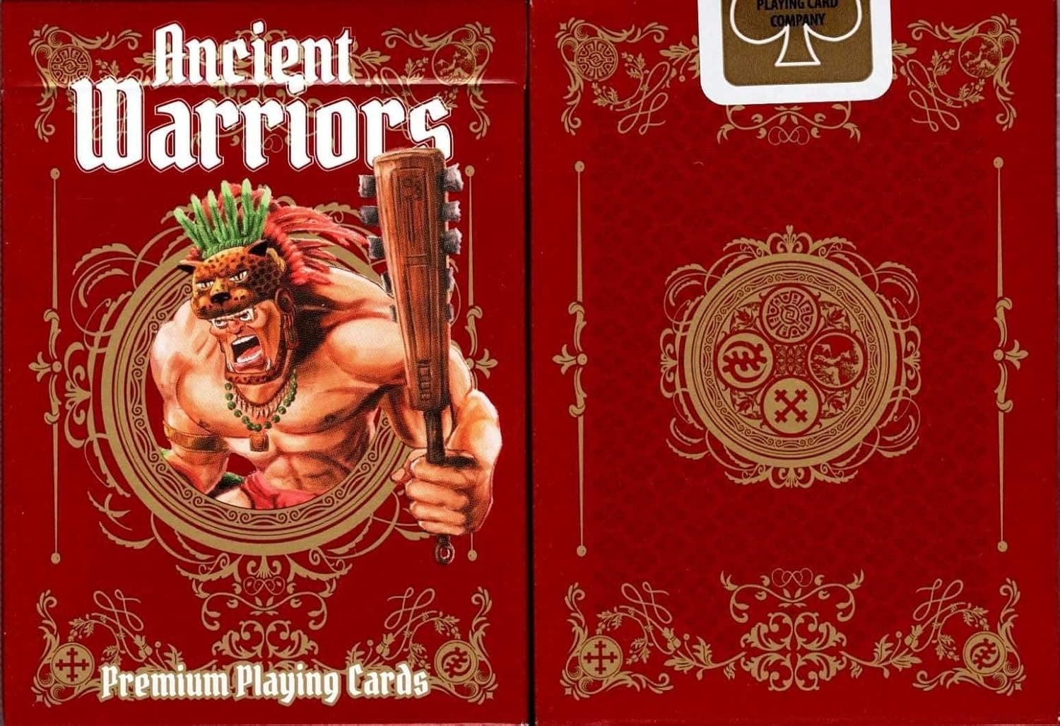 Ancient Warriors Playing Cards Poker Size Deck USPCC Custom Limited Edition (Red Gold)