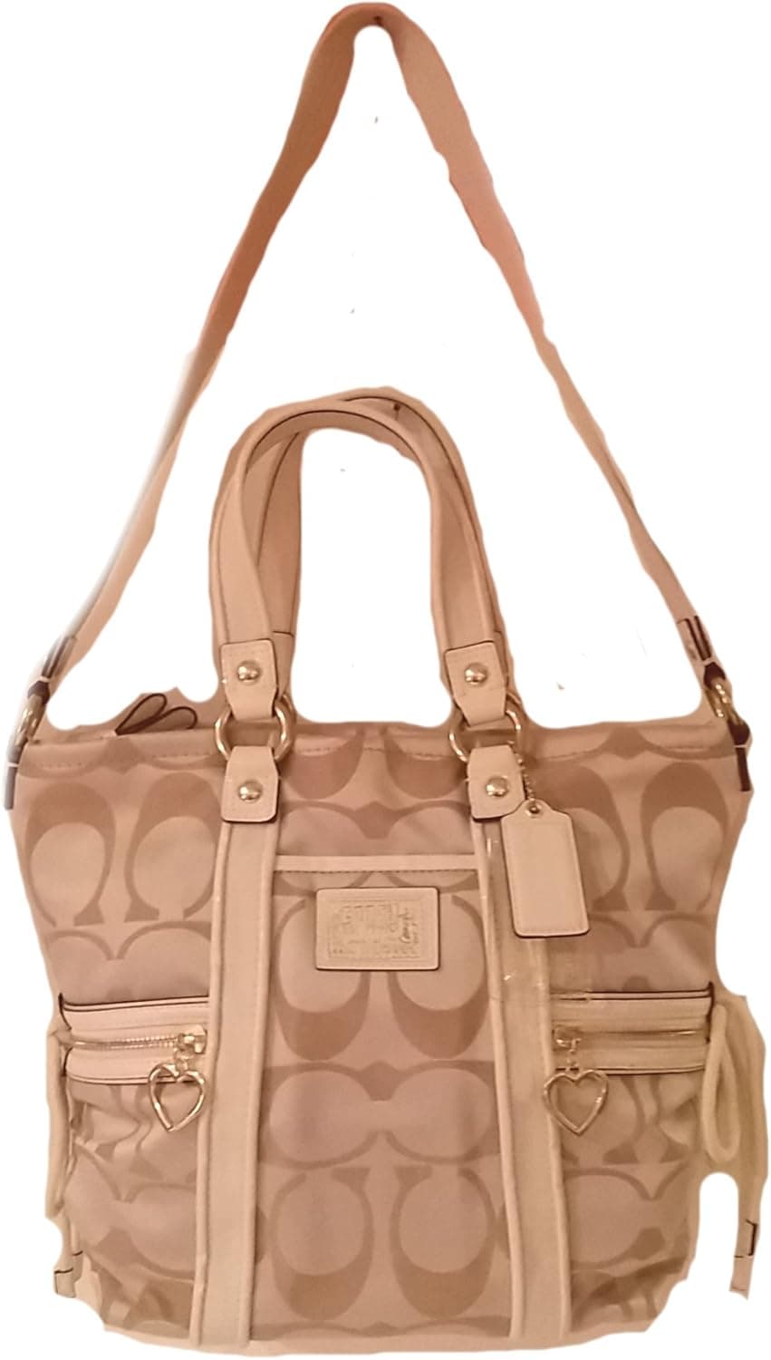 COACH Daisy Signature Pocket Tote - Light Khaki/Ivory