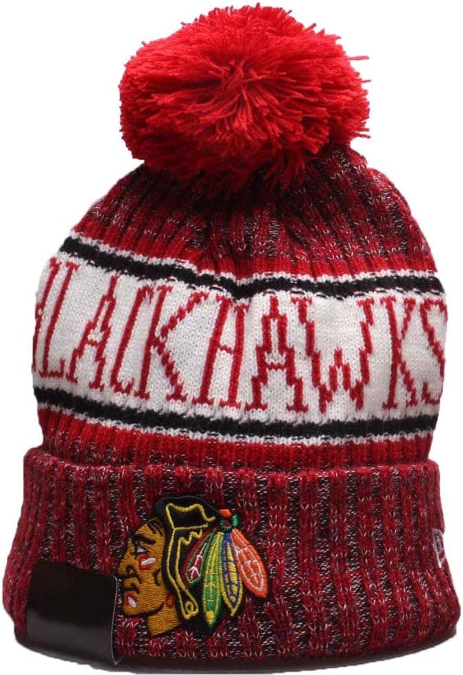Adult Men's Women's Raised Cuff Knit Hat Winter Beanie Knit Cap Gift for Fans