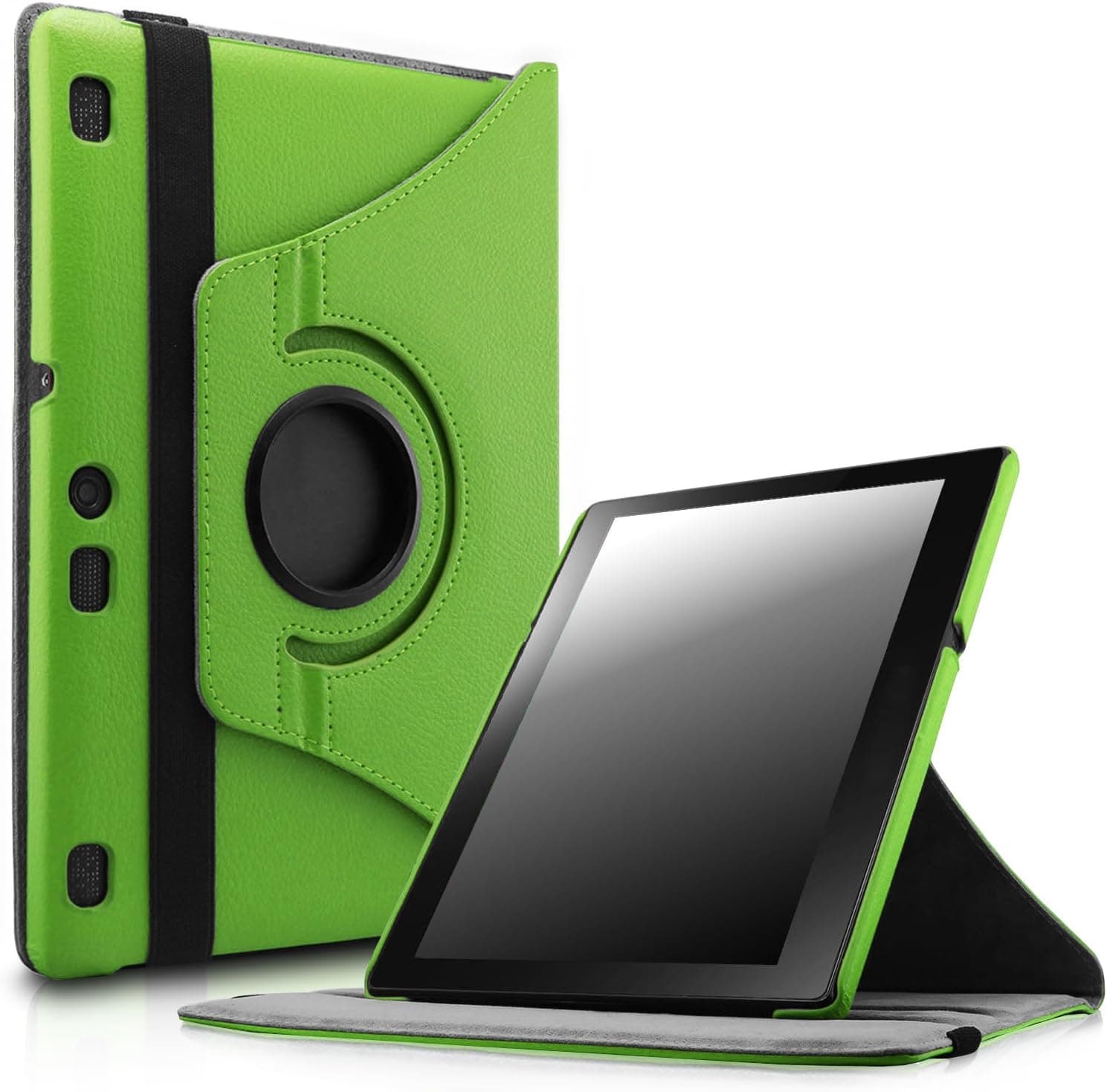 Infiland Lenovo Tab 2 A10-70/ Tab 3 10 Business Case, Infiland Smart Rotating Stand Case Cover for Lenovo Tab 2 A10-70 2015 Release/ Lenovo Tab 3 10 Business TB3-X70 10.1" Tablet 2016 Release, Green