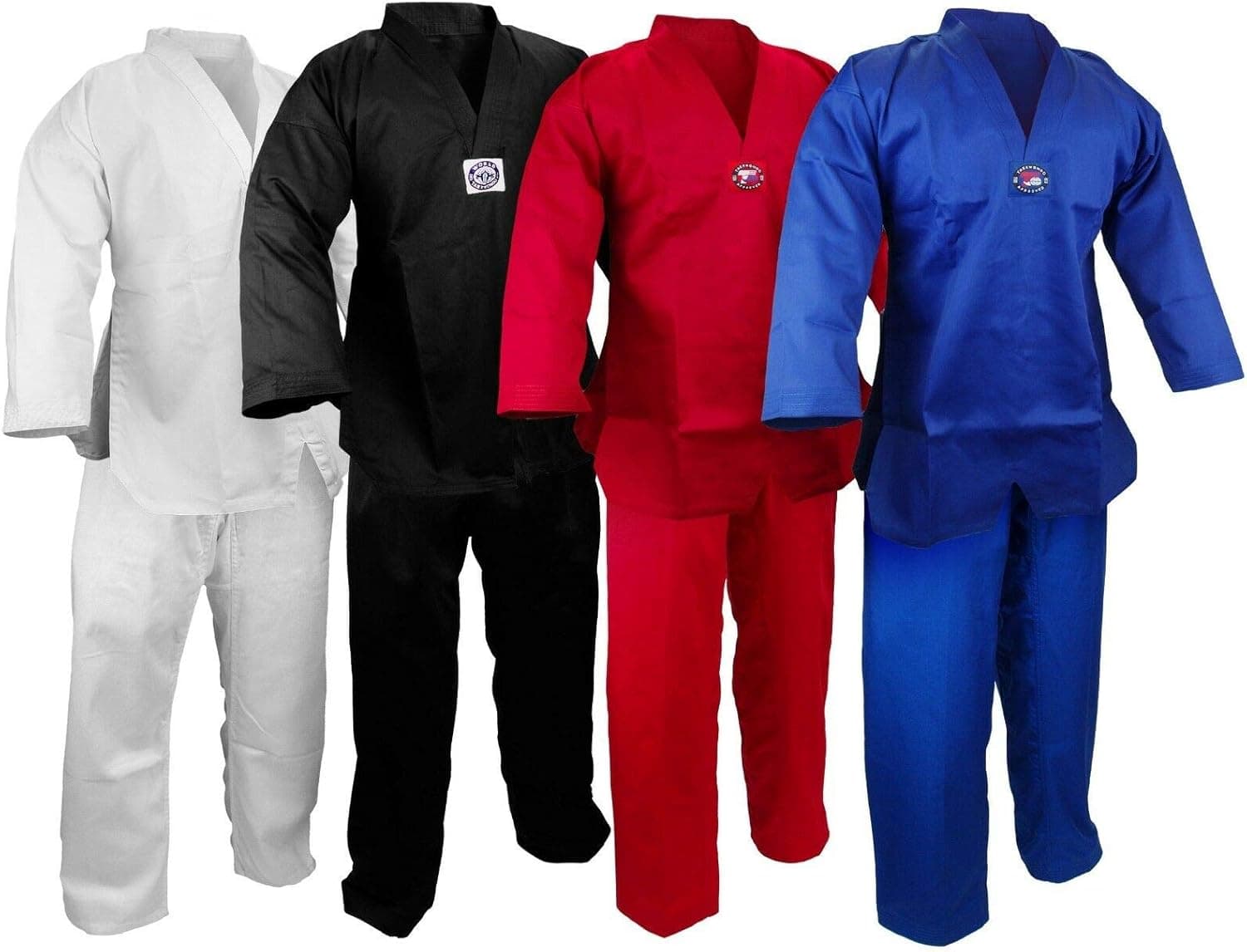 Martial Arts V-Neck Taekwondo 7.5 oz Lightweight Gi Uniform Set