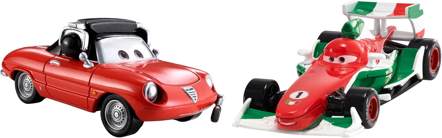 Disney Pixar Cars Collector Die-Cast 2-Pack, Francesco Bernoulli and Guiseppe Motorosi