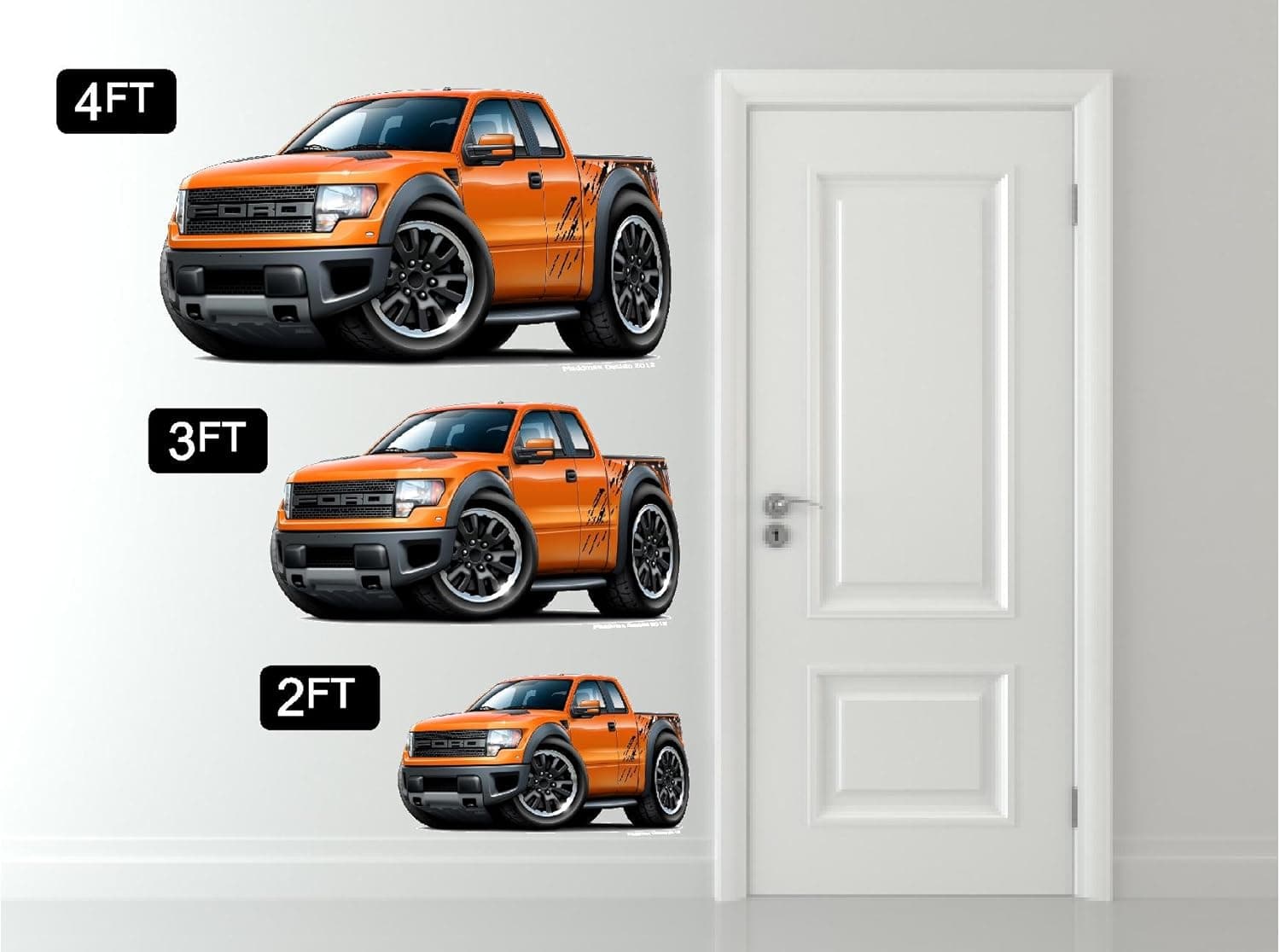 2015 Challenger SRT 22"x48" 4FT Long Wall Graphic Decal Sticker Man Cave Garage Decor Boys Room Decor