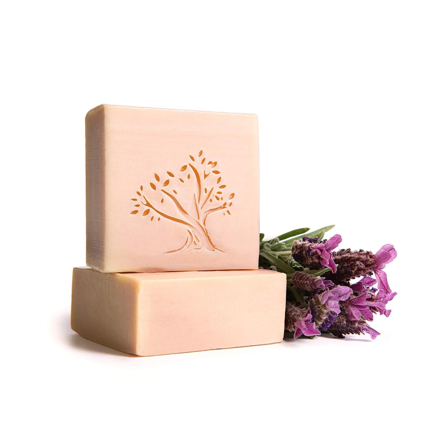 Le Joyau d’Olive - Lebanese Artisan Pure Olive Oil Soap - Natural Handmade Bar for Face & Body - 1-Pack - Lavender Scented