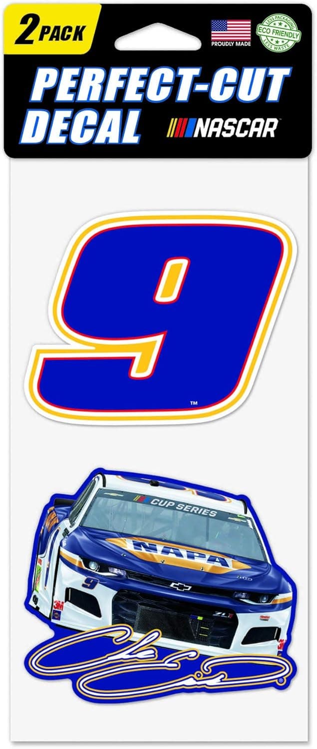 WinCraft NASCAR Hendrick Motorsports Alex Bowman NASCAR Alex Bowman #88 Set of Two 4"x4" Perfect Cut Decal, Multi, na