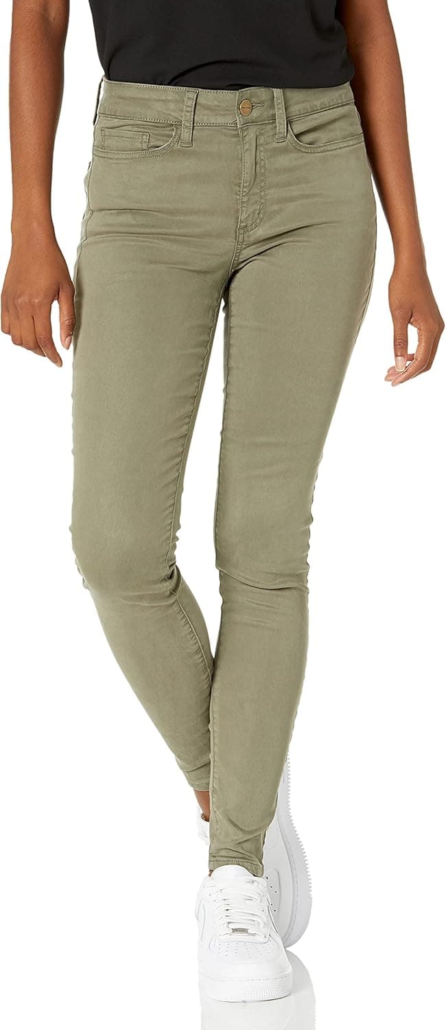 Daily Ritual Women's Stretch Sateen Skinny-fit Pant