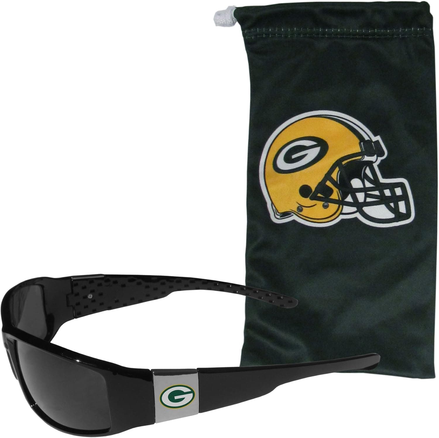 Siskiyou Sports Chicago Bears Chrome Wrap Sunglasses and Bag