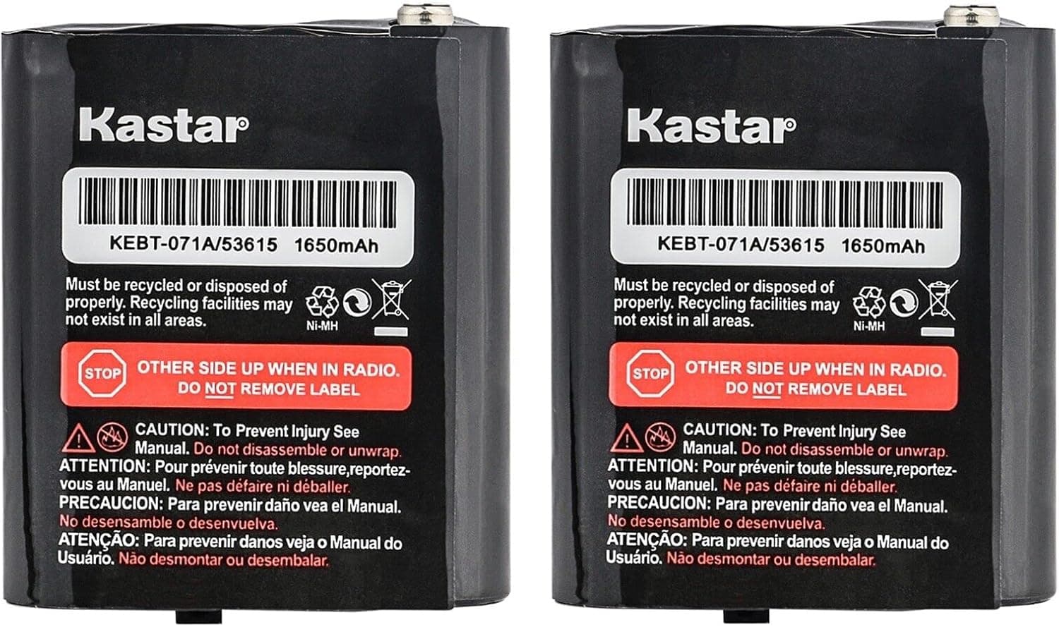 Kastar 2-Pack Ni-MH Battery 3.6V 1650mAh Replacement for Motorola Radios Talkabout T461, Talkabout T465, Talkabout T605 H20, Talkabout T470 T47X, Talkabout T480, Talkabout T500, Talkabout T600 H20
