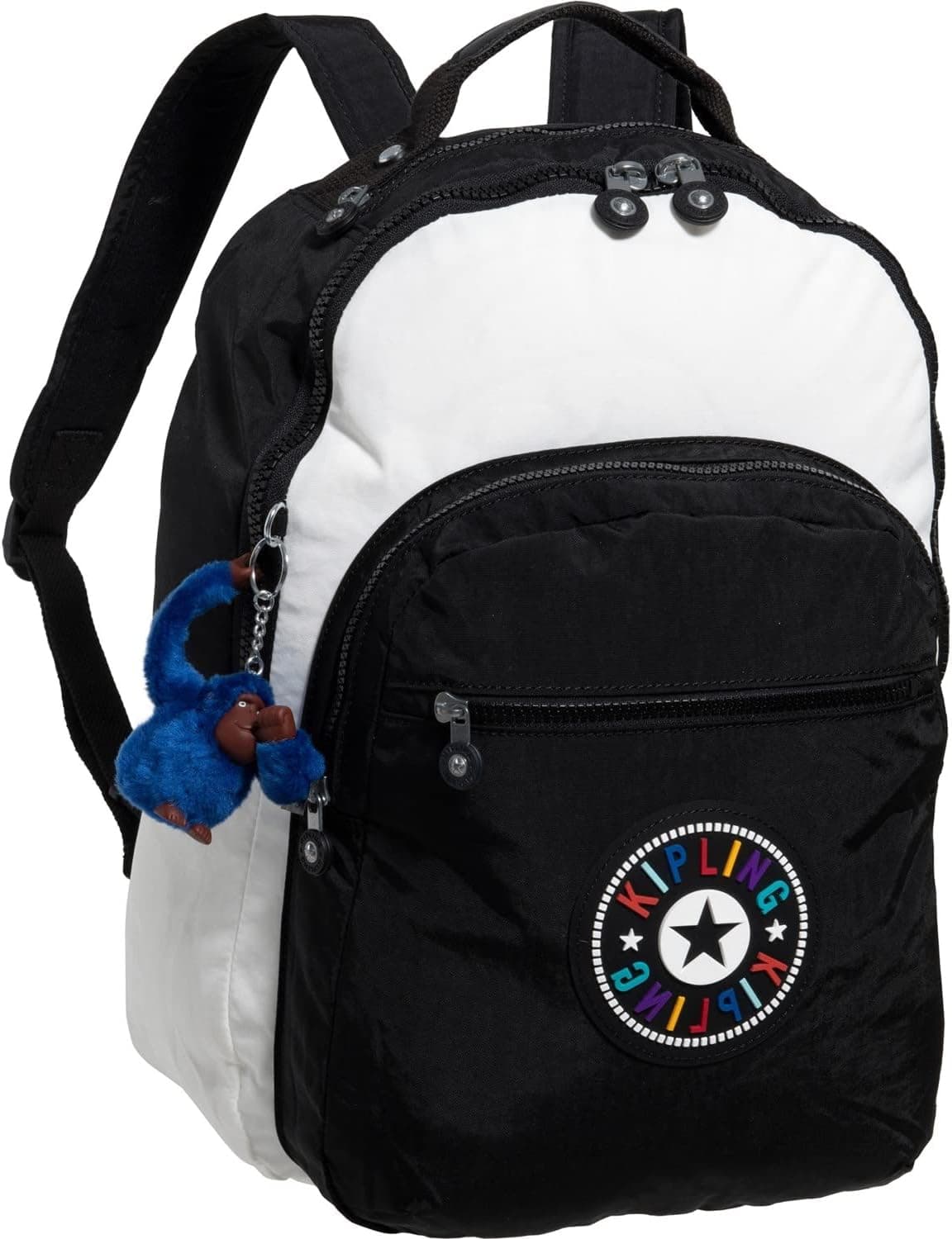 Kipling Seoul Large 15" Laptop Backpack Black And White