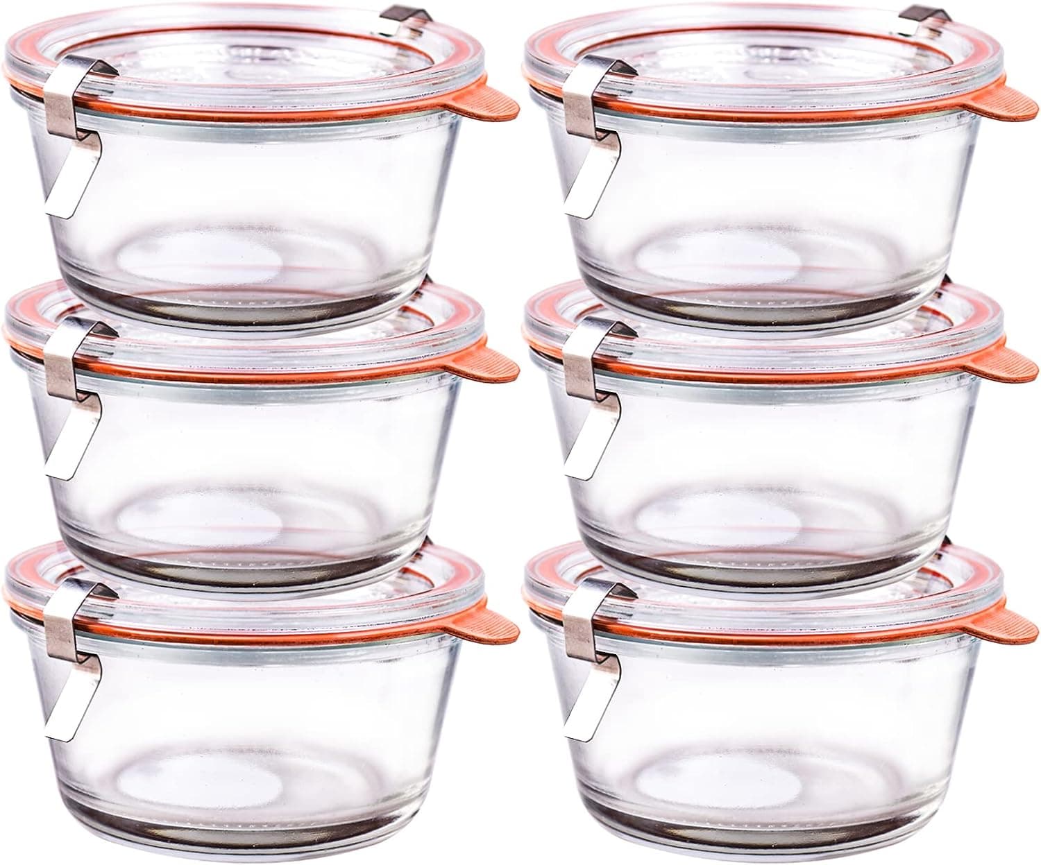 6 Pack Canning Jars 16 oz Regular Mason jars with Airtight Lids For Overnight Oats,Drinking,Fruit Storage,Meal Prep,Canning,Preserving,Diy