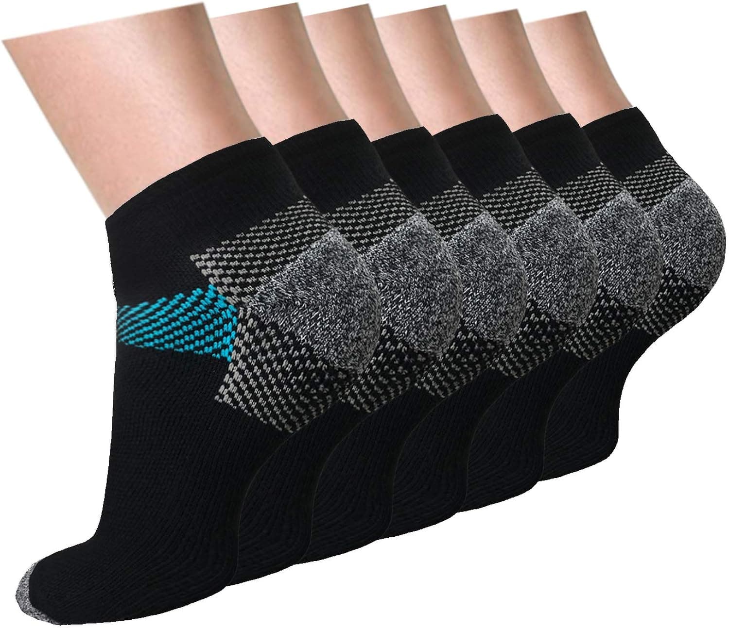 Compression Socks For Men & Women, Athletic Ankle Socks Arch Support Best For Medical, Running, Travel, Nurses