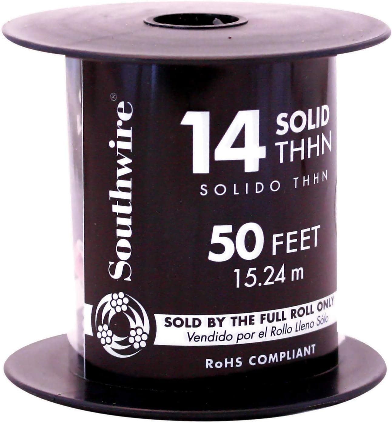 SOUTHWIRE COMPANY LL 11581641 14 Gauge Solid Red Thhn Wire, 50'