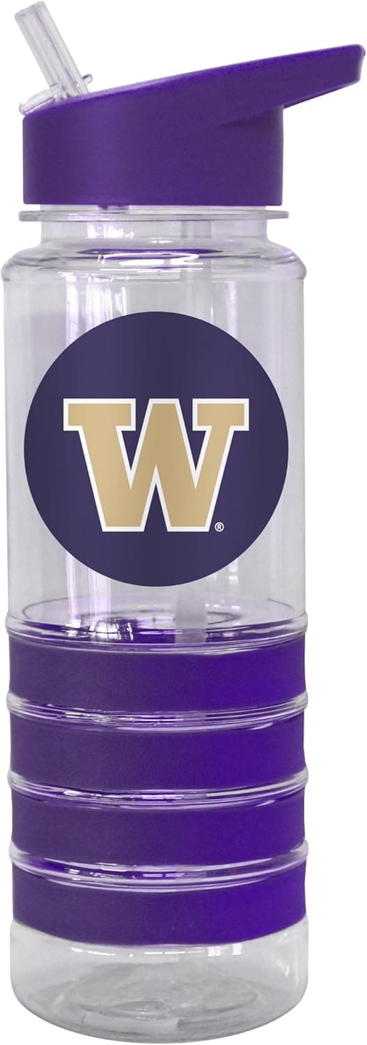 NCAA Washington Huskies Flip Top Bottle, 25-ounce
