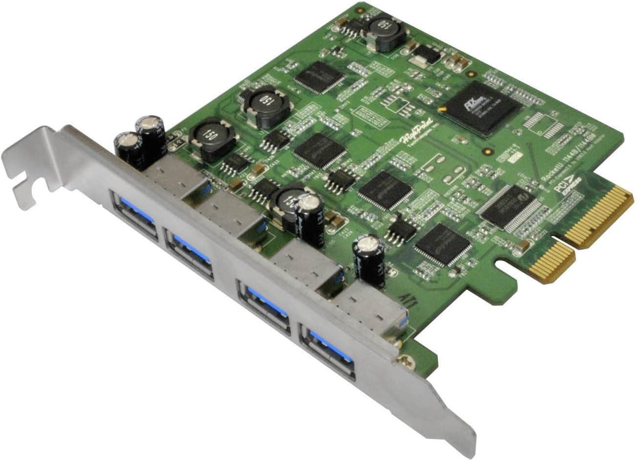 High Point RocketU 4-Port USB 3.0 PCI-Express 2.0 x4 HBA Controller RocketU 1144C