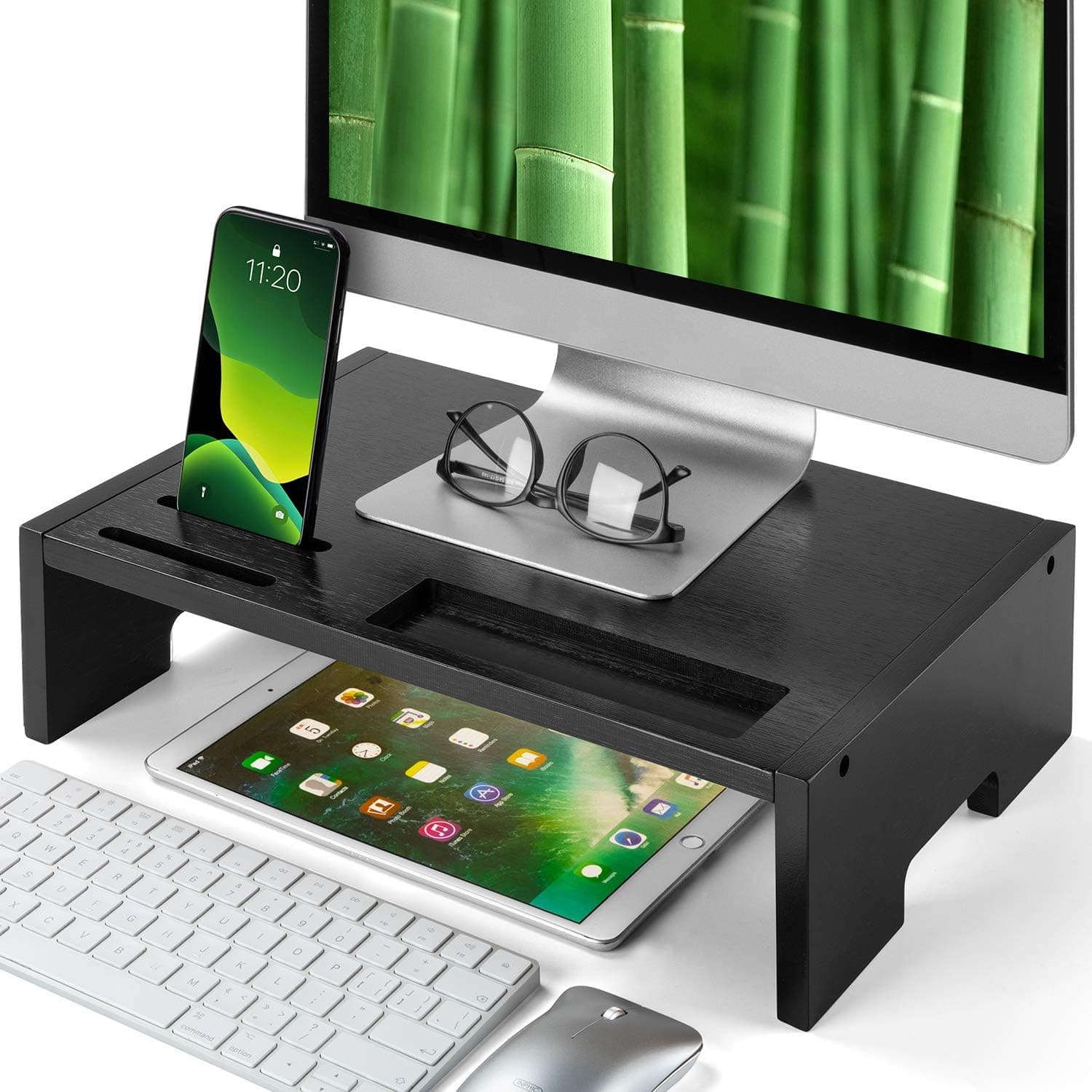 Amada 16'' Monitor Stand Riser (Black)