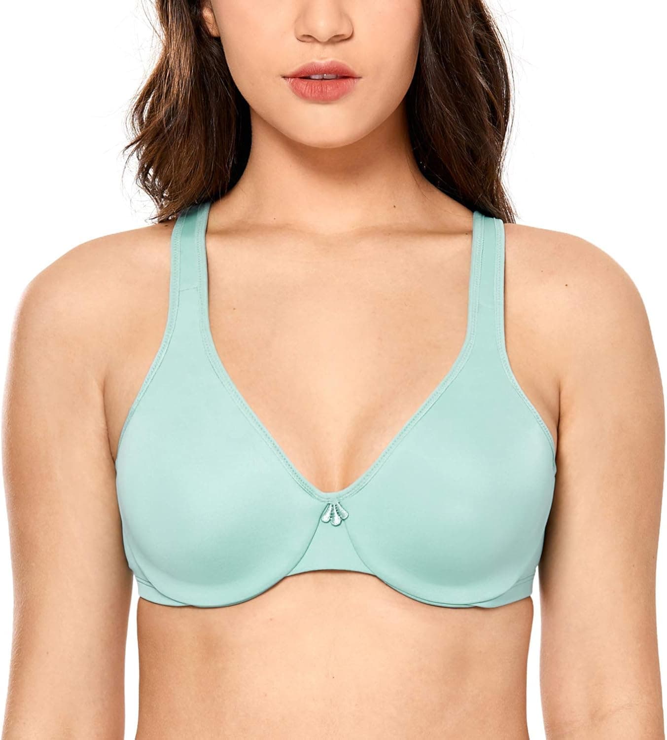 DELIMIRA Women's Minimizer Bra Plus Size Underwire Smooth Full Coverage Seamless Bras