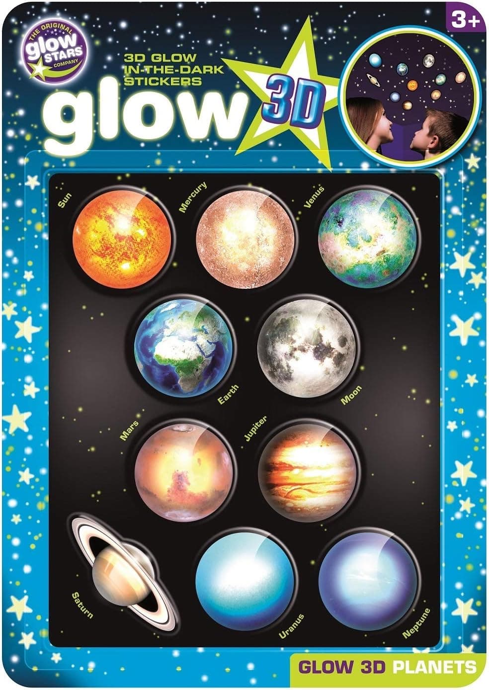 The Original Glowstars Glowing 3D Planets Designed for Children Ages 3+ Years