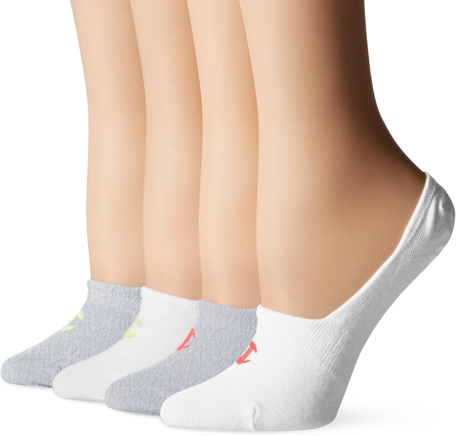 Champion Women's Double Dry 4-Pack Performance Invisible Liner Socks