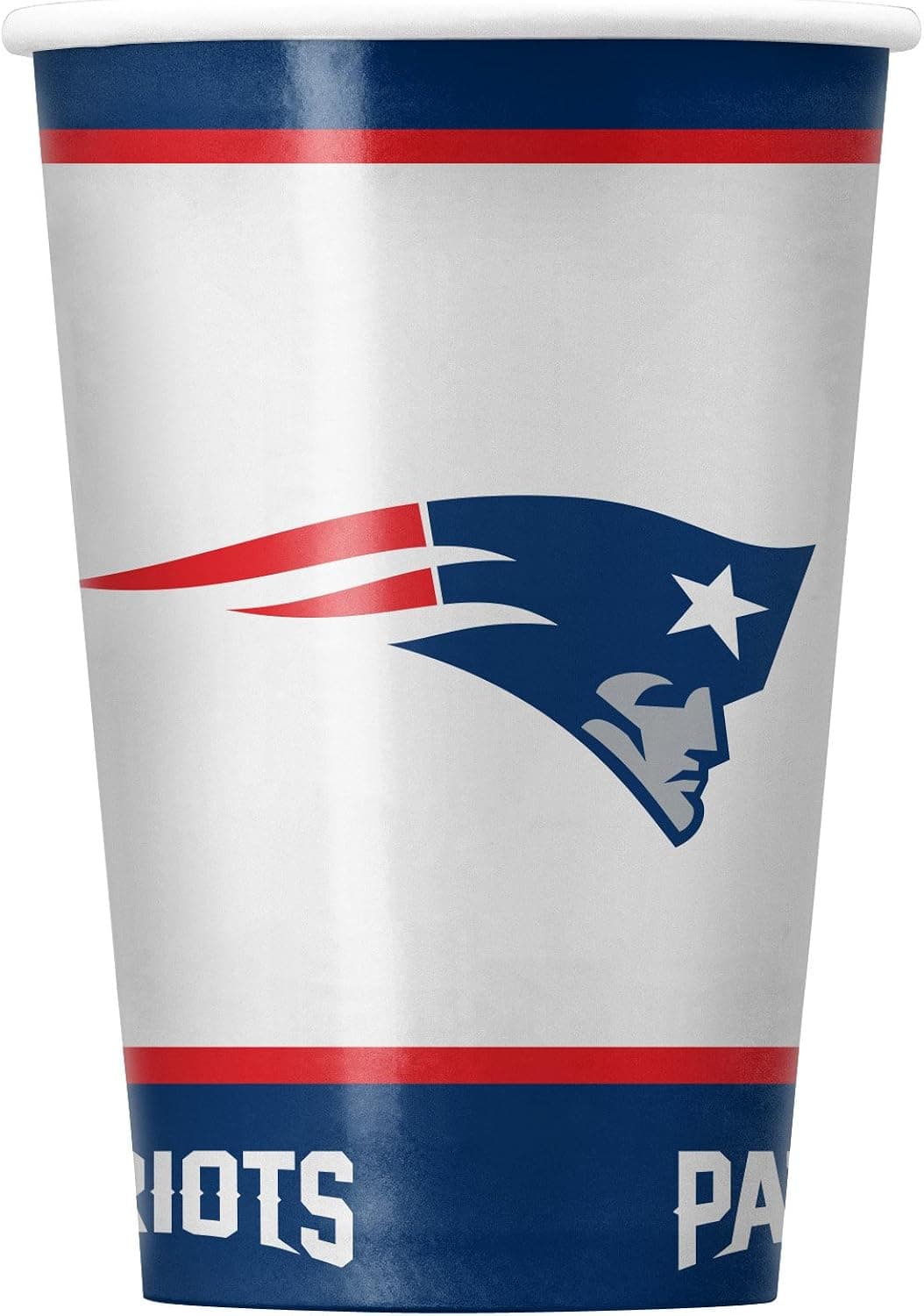 Duck House Sports NFL New England Patriots Disposable Paper Cups, Pack of 20