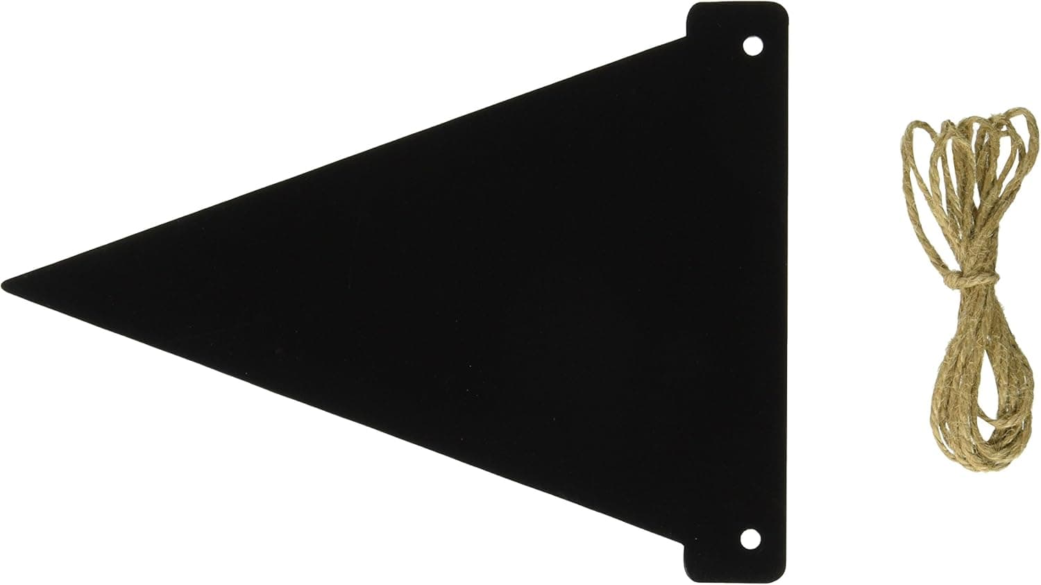 Darice 9190-946CHK 5 Piece Chalkboard Wood Pennant Decorative with Jute String