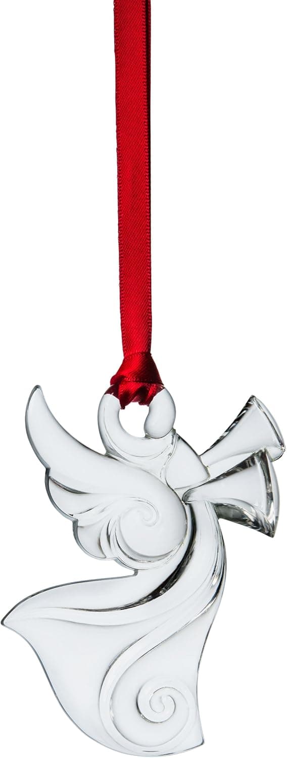 Orrefors Holly Days Angel Ornament