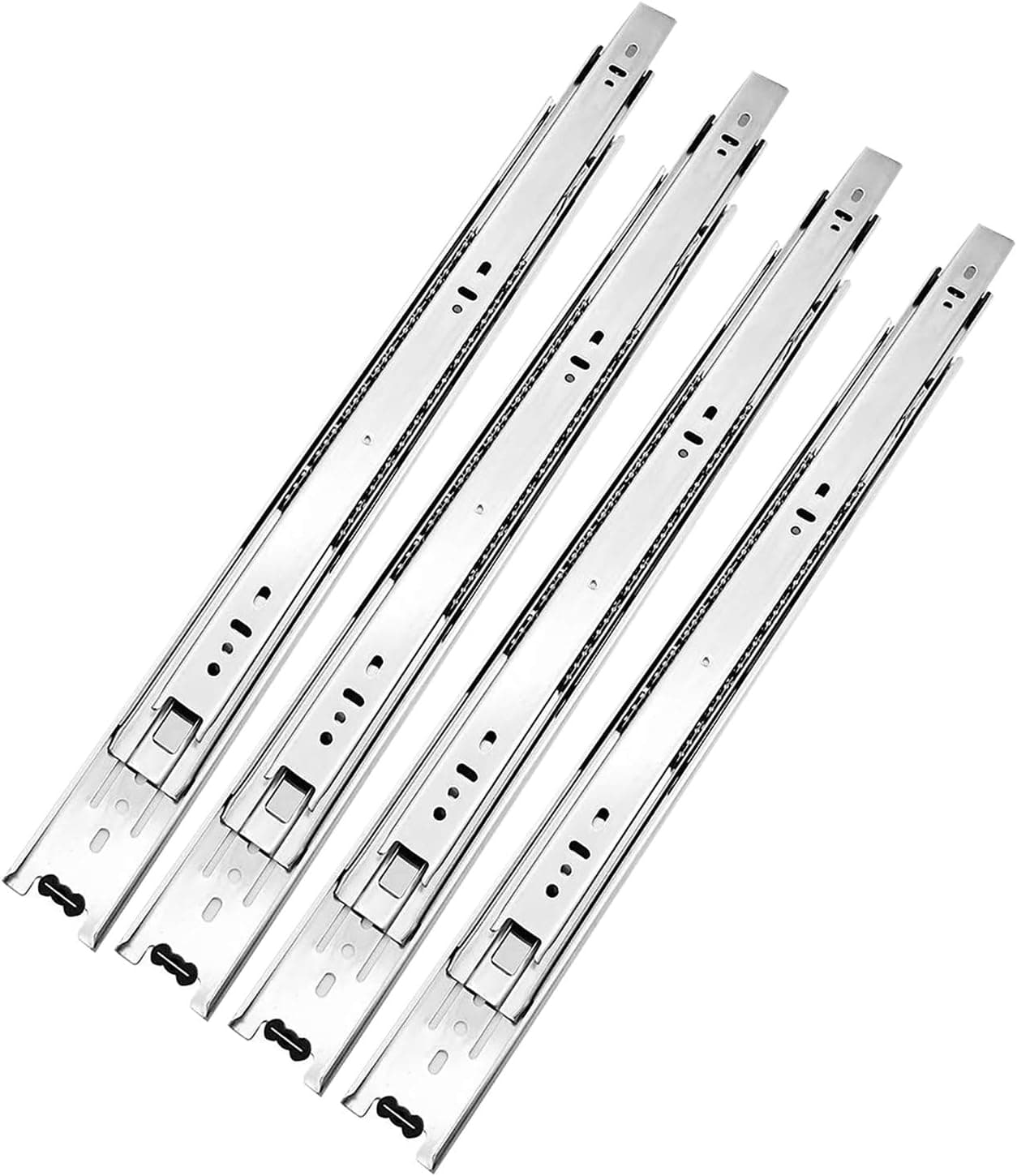 Drawer Slides, URBEST Full Extension 3 Section Ball Bearing Side Mounted Drawer Slider for Cabinet Kitchen (14 Inch)