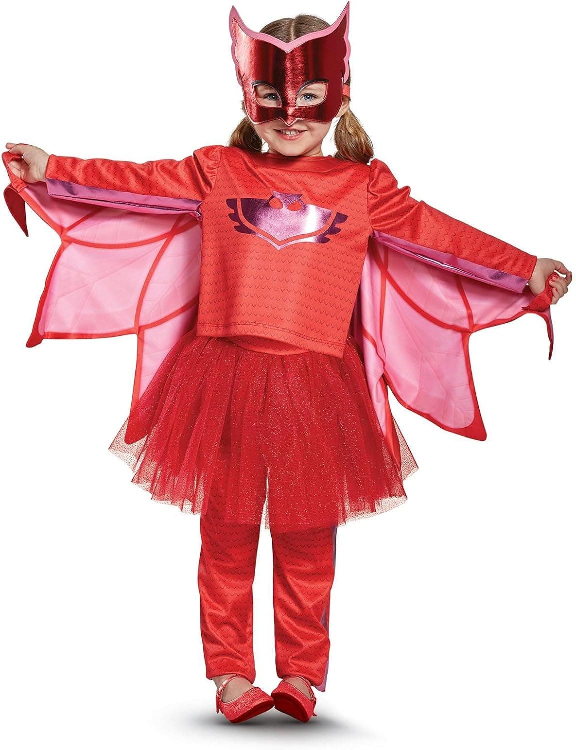 Owlette Prestige Tutu Pj Masks Costume, Red, Small (2T)