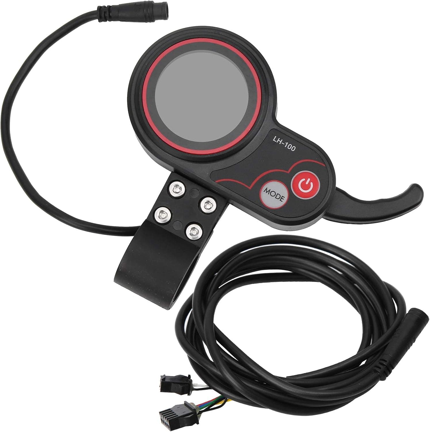 Denkerm Plastic Comfortable Thumb Throttle with Display, Electric Thumb Throttle, 3 Levels of Backlight for Electric Scooter Electric Skateboard