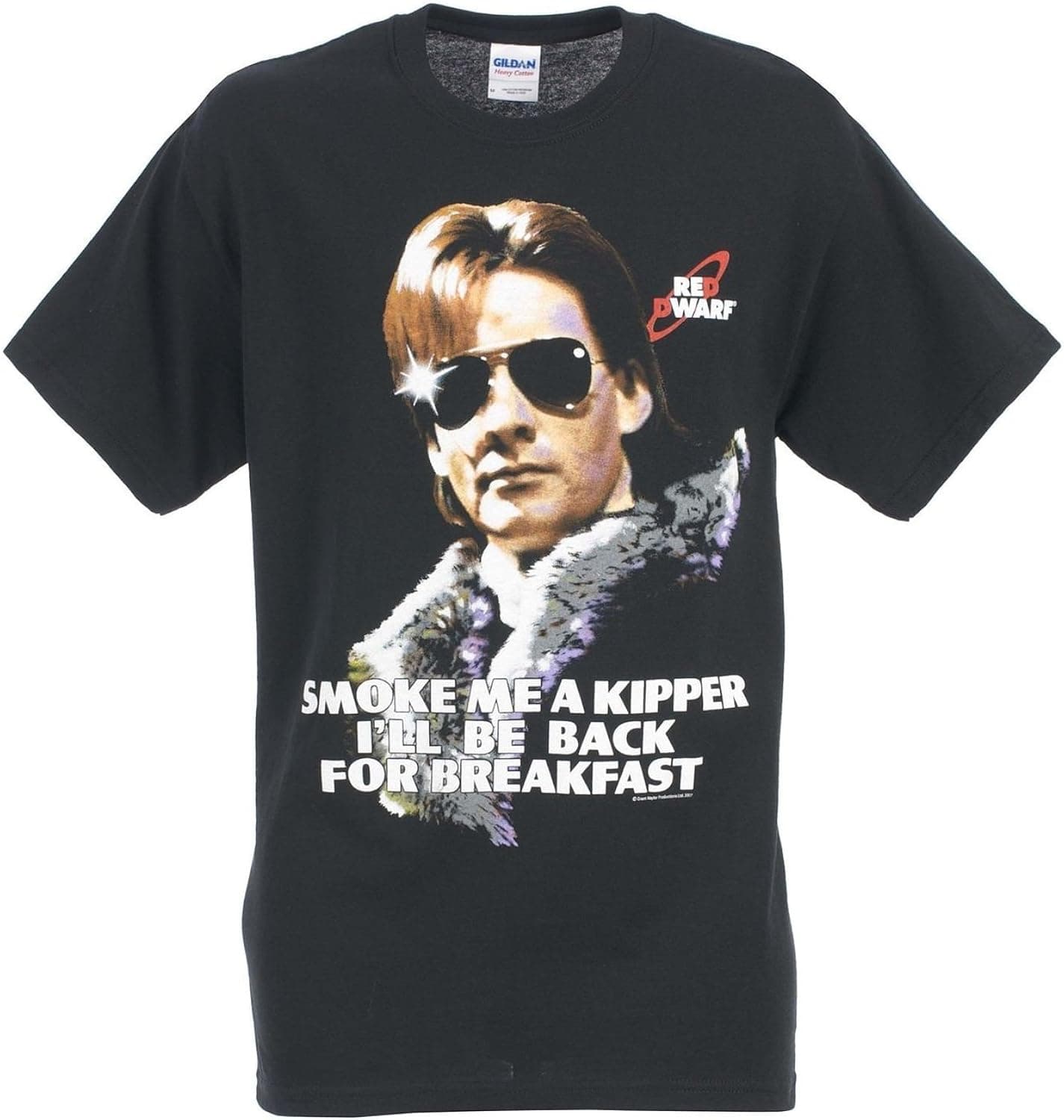 Red Dwarf BBC Series Official 'Smoke me a kipper' Rimmer Collectable T-shirt Adult Large (L) Size