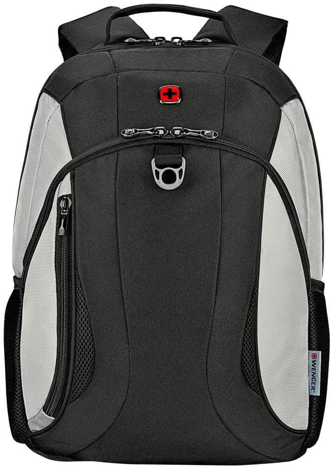 Wenger Mercury Backpack With 16" Laptop Pocket, Black-Gray