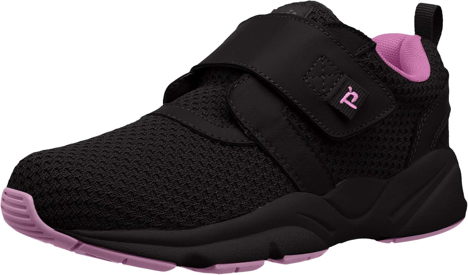 Propet Womens Stability X Strap Walking Walking Sneakers Athletic Shoes - Black