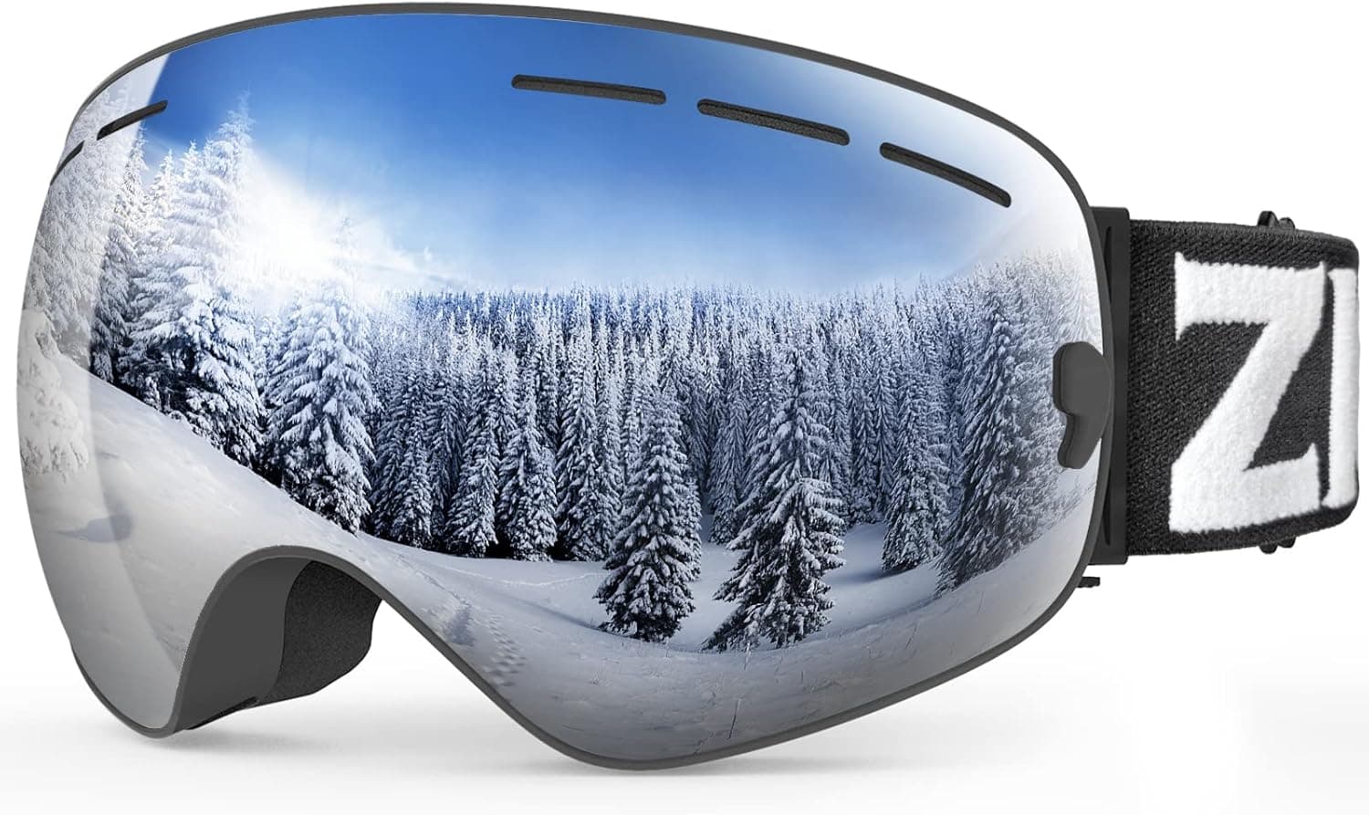 ZIONOR X Ski Goggles - OTG Snowboard Goggles Detachable Lens for Men Women Adult