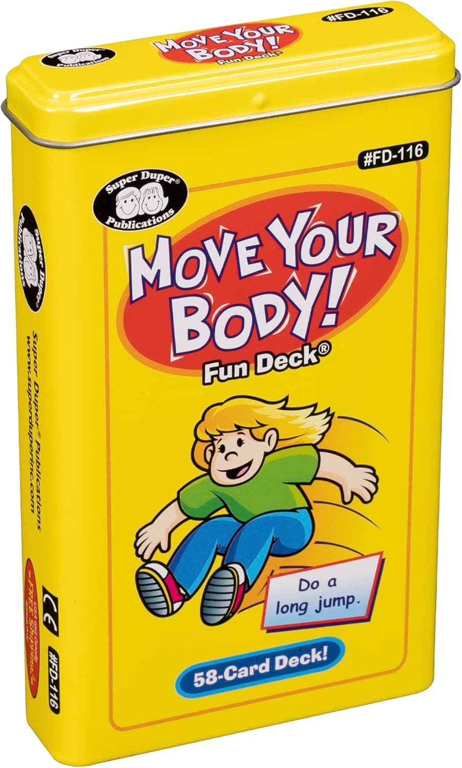 Super Duper Publications | Move Your Body Fun Deck | Occupational Therapy Flash Cards | Educational Learning Materials for Children