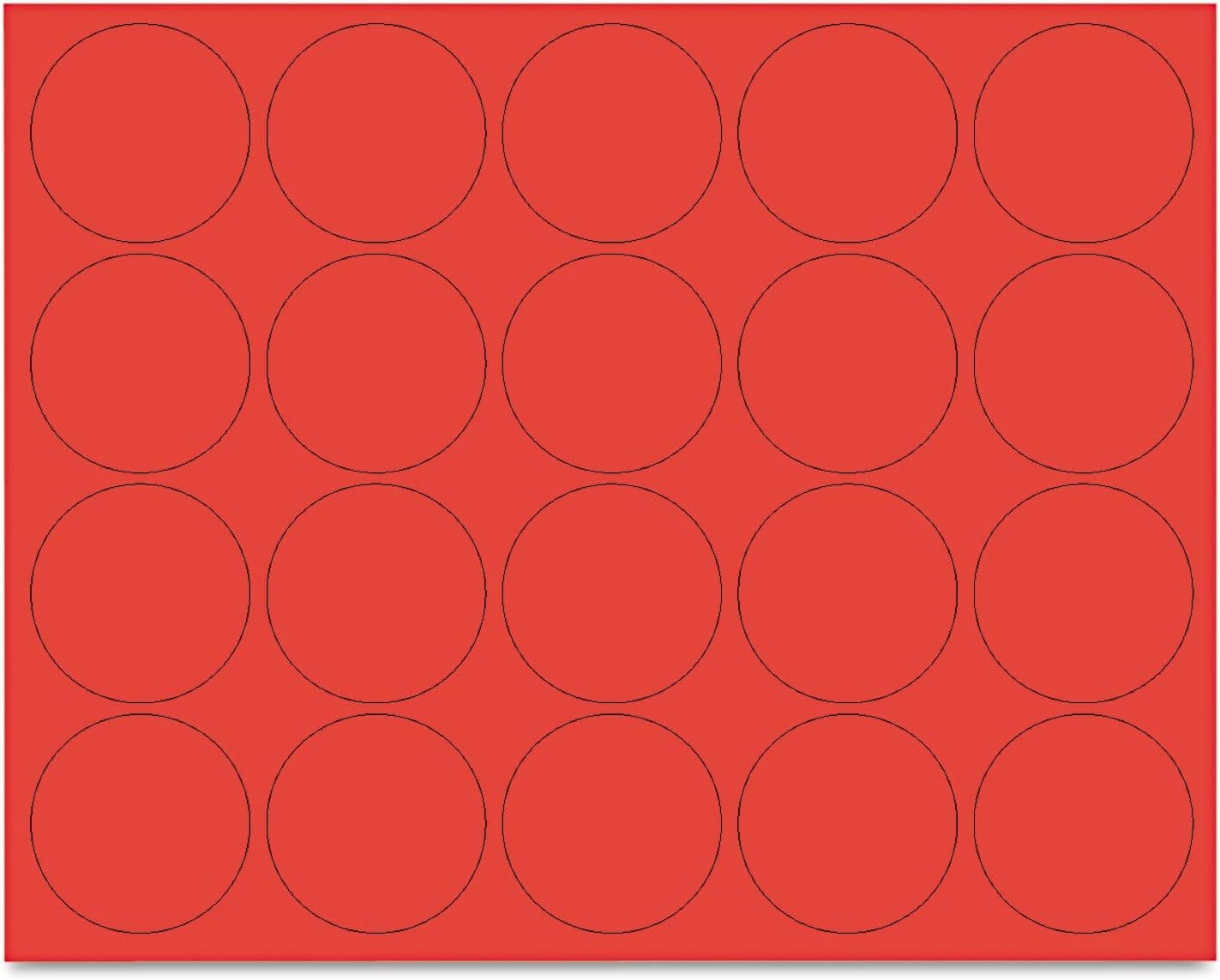MasterVision Magnetic Color Coding Dots, 3/4 Inch Diameter, Red, Pack of 20 (FM1604)