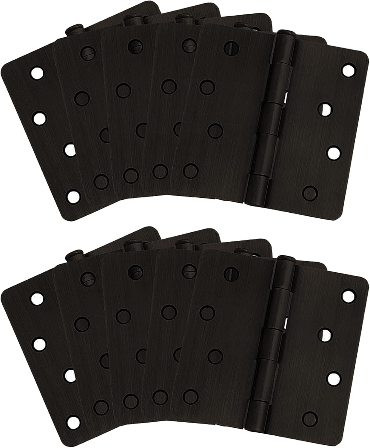 Design House 181560 10-Pack Hinge 4", Oil Rubbed Bronze