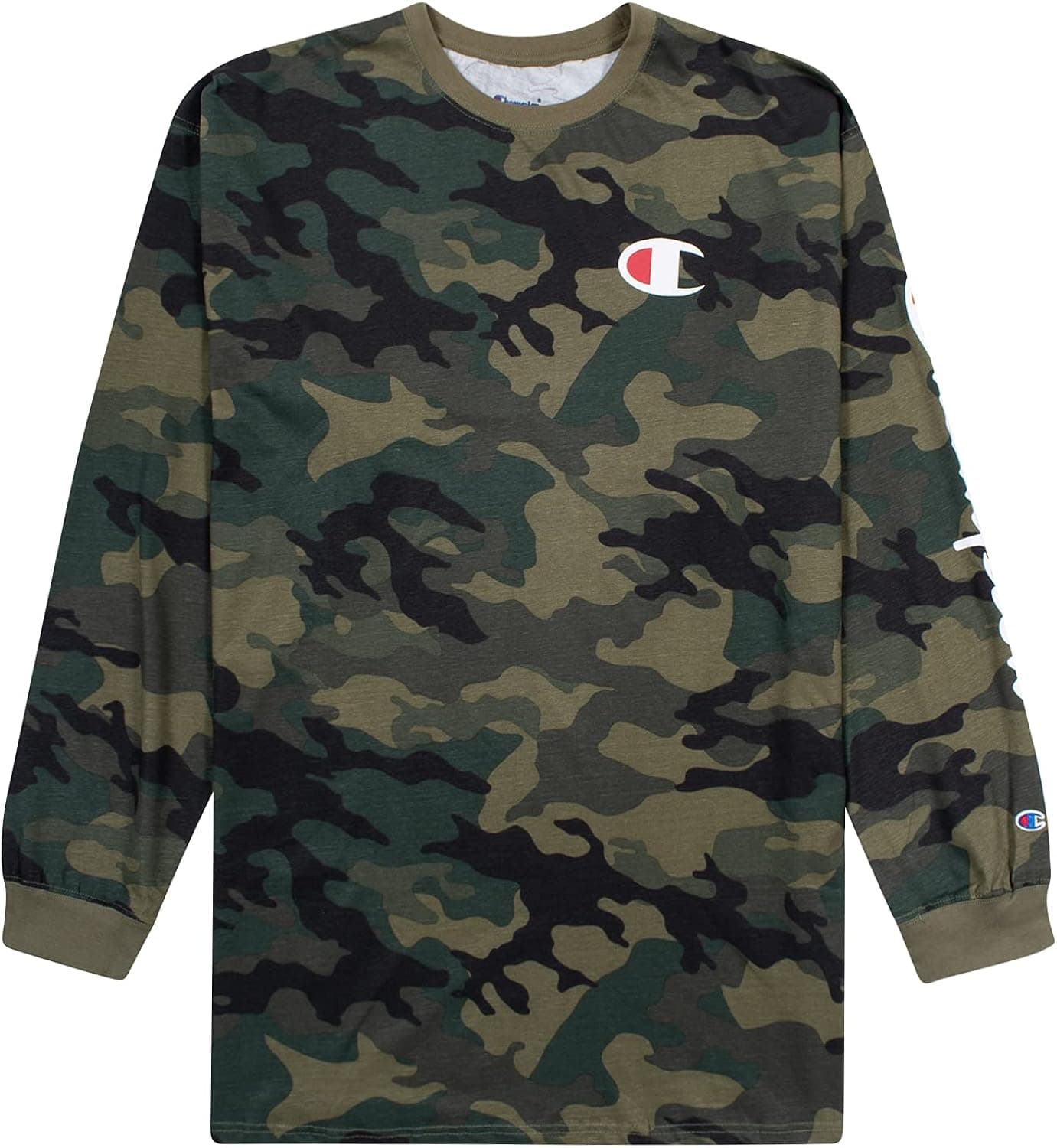 Champion T-Shirts for Men Big and Tall -Classic Mens Long Sleeve Shirt