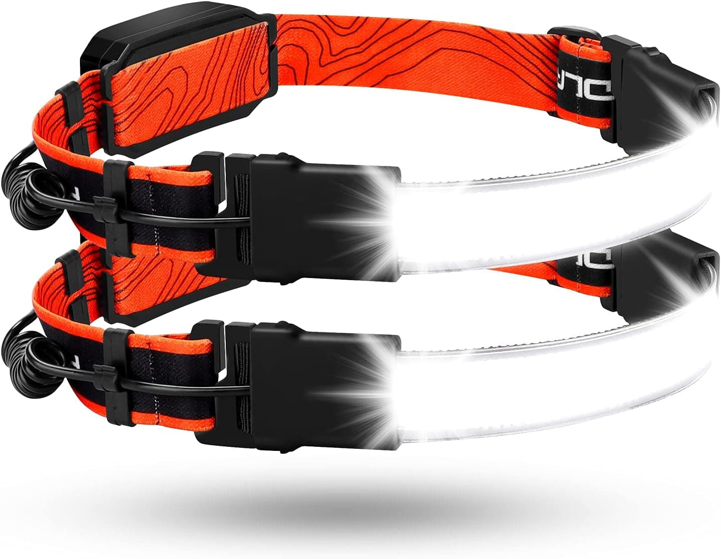 CAETOUNG LED Headlamp Flashlight,1000lumens 230°Wide Beam, 3.8oz Lightweight Rechargeable Headlamp，Super Bright Head Light with Taillight for Running, Fishing，Camping，Hiking