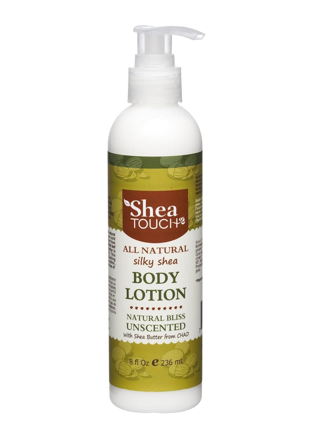 Shea Touch - All Natural Silky Shea Body Lotion (8 Fl Oz) - Unscented