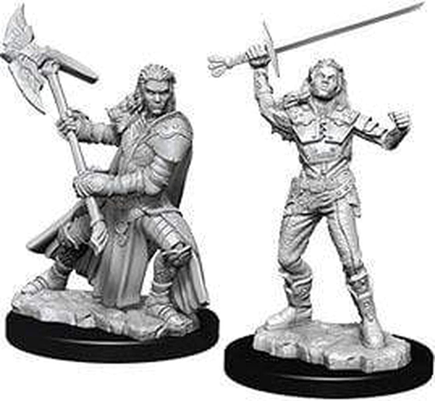 D&D Nolzur's Marvelous Miniatures - Female Half-Orc Fighter