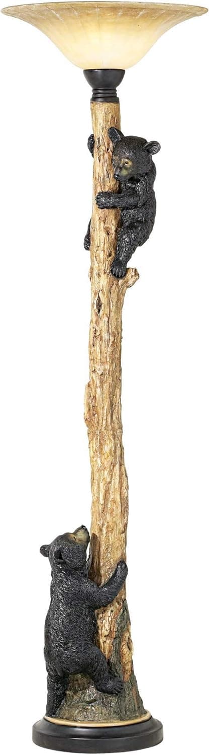 Pacific Coast Lighting Climbing Bears Torchiere Floor Lamp