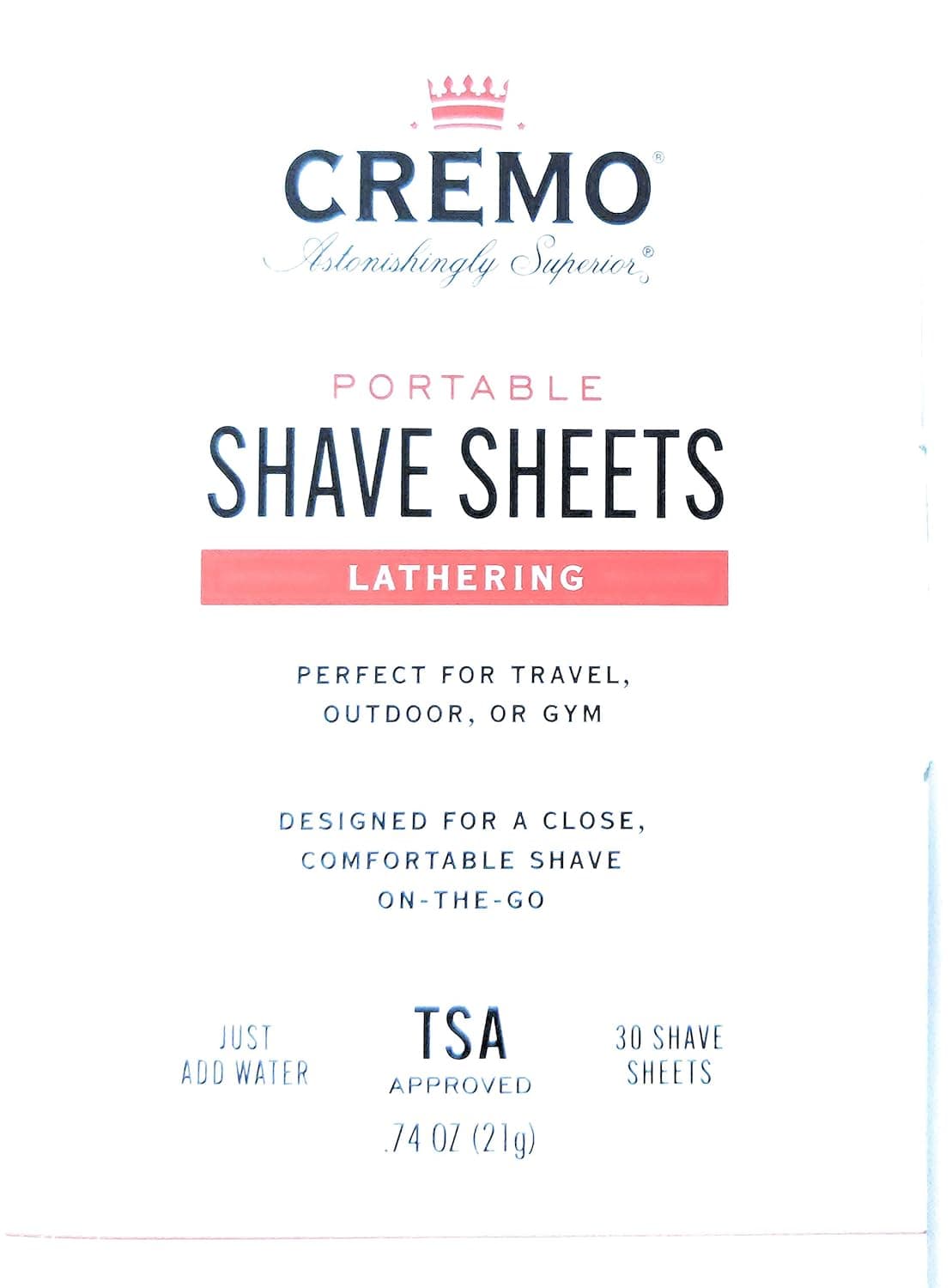 Cremo Shave Sheets