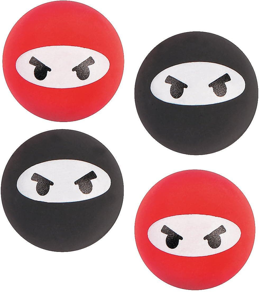 Fun Express - Ninja Bouncing Balls - Toys - Balls - Bouncing Balls - 12 Pieces